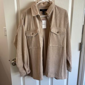 Corduroy shacket forever21